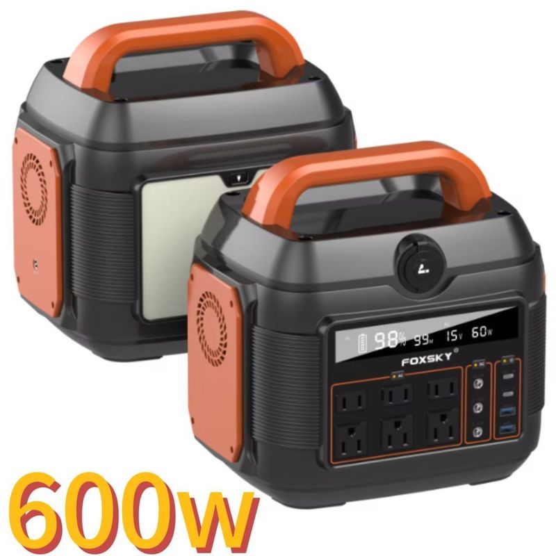 Centrale elettrica portatile da 600W per il deposito di energia di riserva e le attività all'aperto