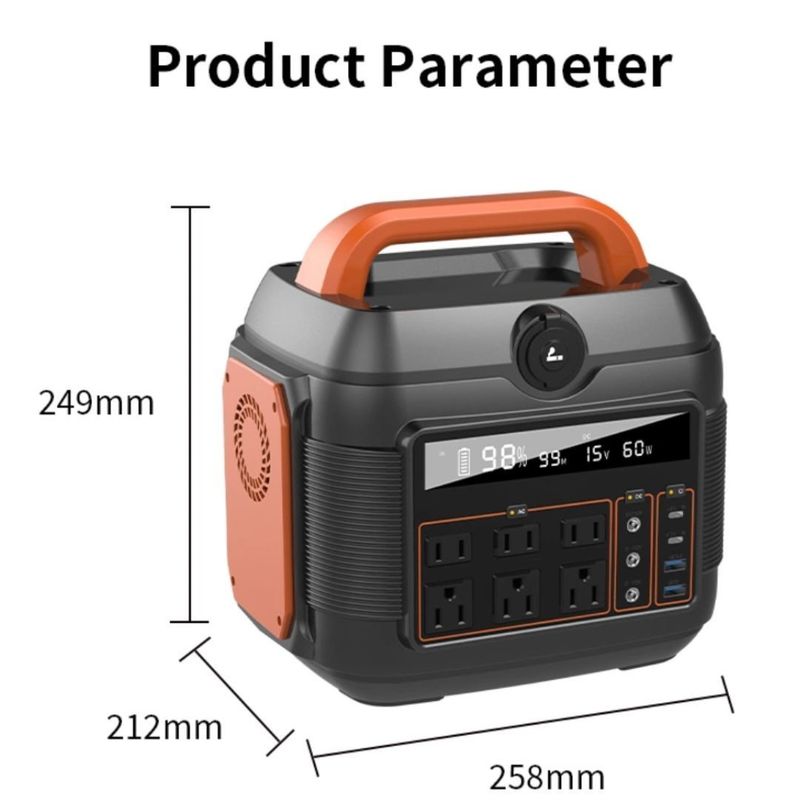 600W/1200W/3600W Batteria al litio Generatore solare di energia mobile calda per campeggio all'aperto