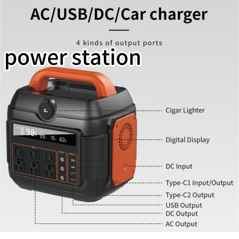 S6 600W Viaggio conveniente Batteria al litio Immagazzinamento di energia Potenza Centrale elettrica portatile