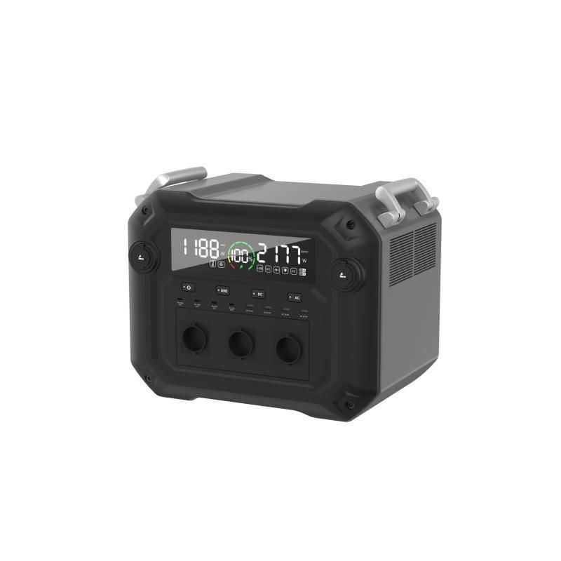 2500W All Output Socket USB Power Station Sistema di stoccaggio dell'energia con alimentazione di uscita AC