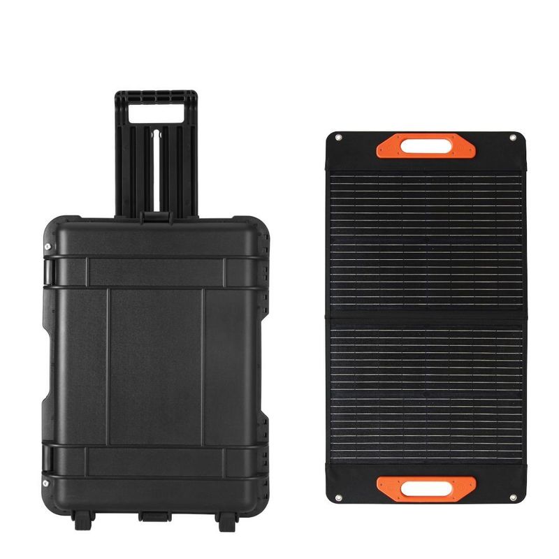 Stazione elettrica mobile all'aperto con inverter di onde sinusoide puro da 3000W e batteria LiFePO4