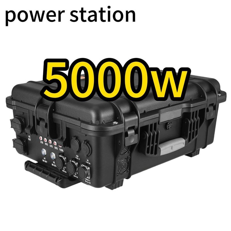 LT-50 Centrale elettrica portatile per avventure all'aperto da 5000 W con materiale di guscio in lega ABS