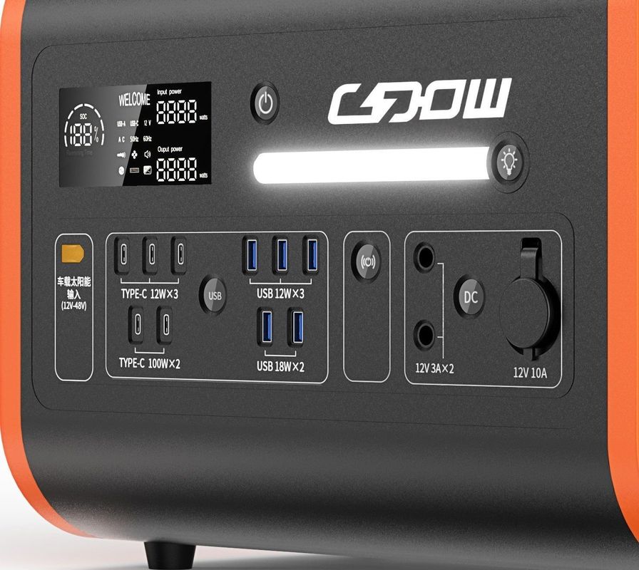2200W 2048wh Stazione di energia solare/LiFePO4 Potenza mobile portatile/Inverter