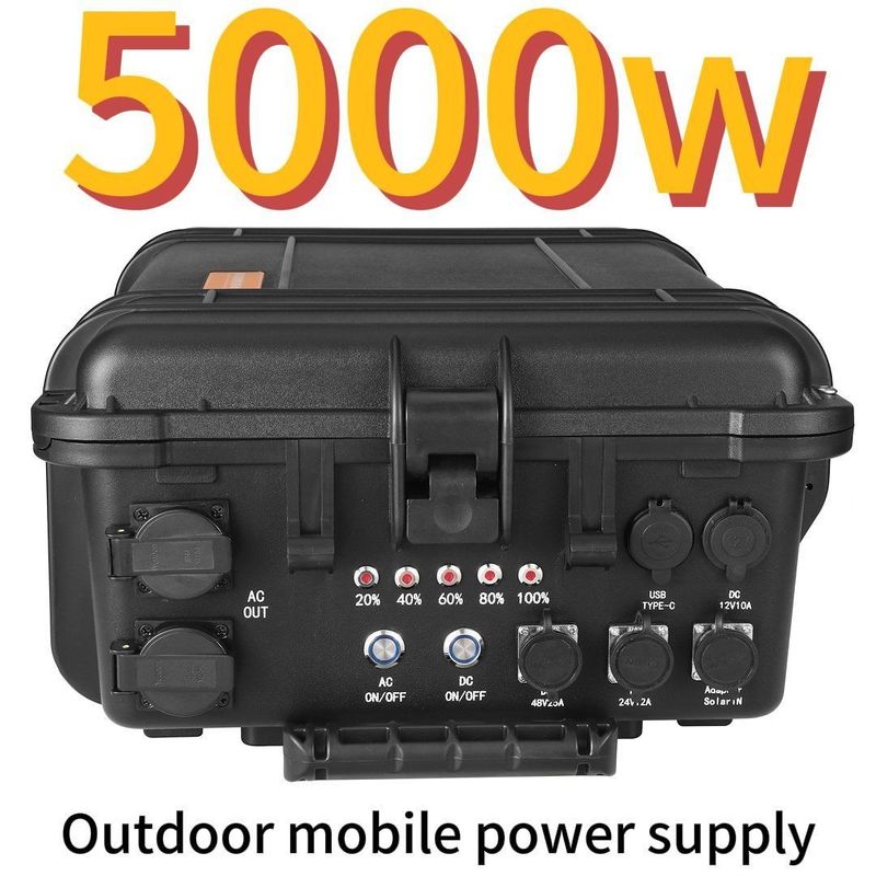 Protezione da basse temperature Generatore solare LiFePO4 CA 5000W per uso domestico all'aperto