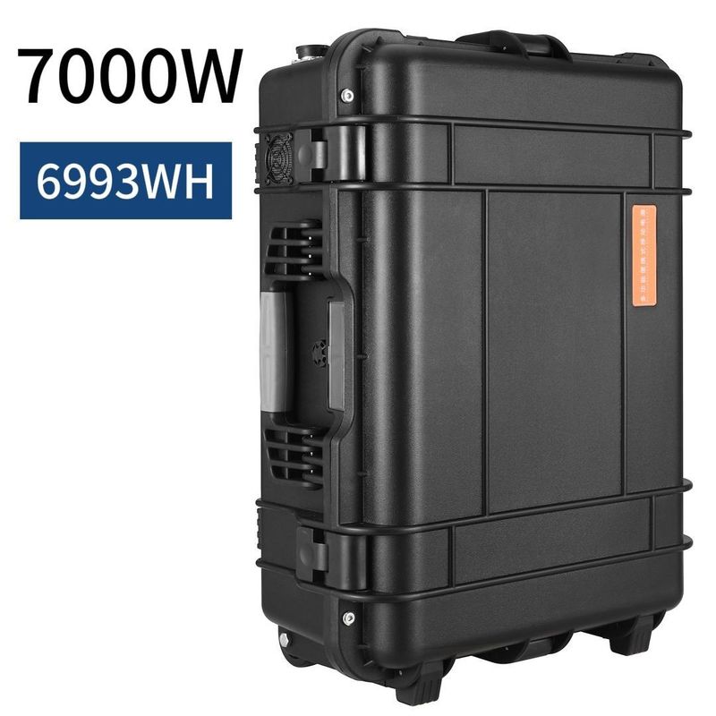 7000W/6993wh Generatore solare di emergenza Centrale elettrica portatile per esterno e emergenza
