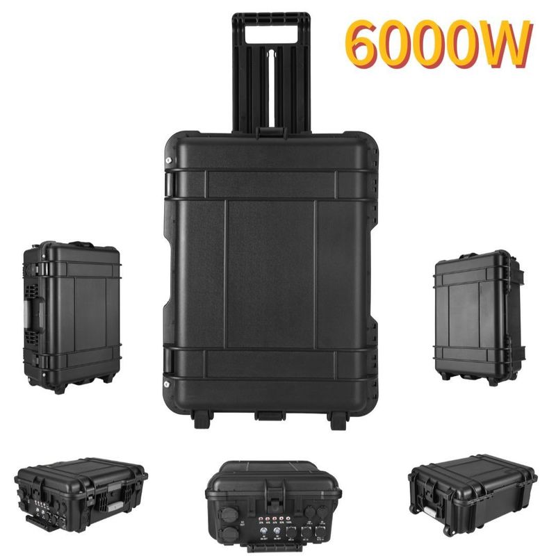 Corrente di uscita CA 15A Max 6000W Caricabatterie USB all'aperto per viaggi, campeggi e emergenze