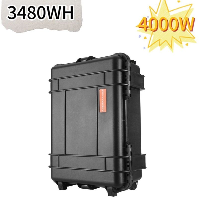 Scatola nera a trazione generatore solare portatile da 4000W per la fotografia in ambiente esterno