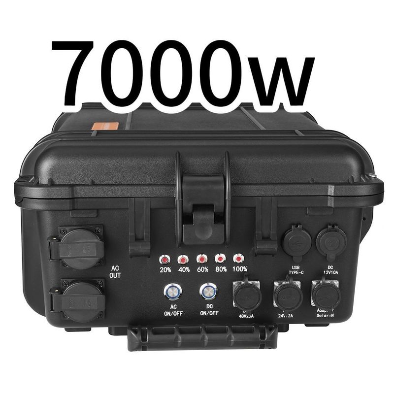 Sistema portatile di accumulo di energia da batteria del generatore solare da 7000 W con peso lordo di 50.000 kg