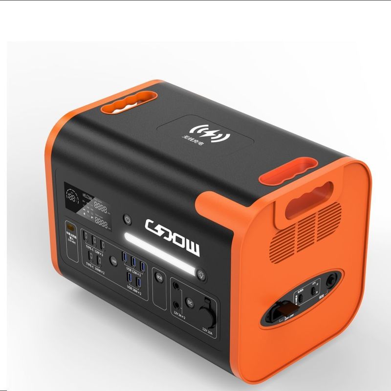 800W Max carica solare LiFePO4 batteria di riserva Potenza portatile per campeggio e all'aperto
