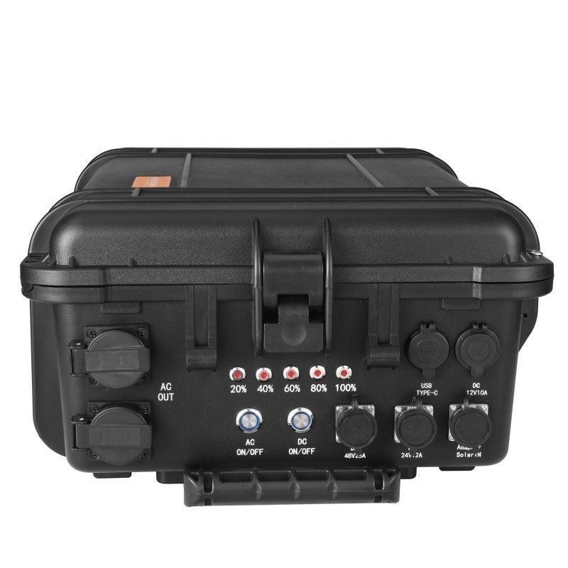 3000W LiFePO4 Generatore solare portatile 110V Centrale elettrica 2400W Batteria di accumulo di energia