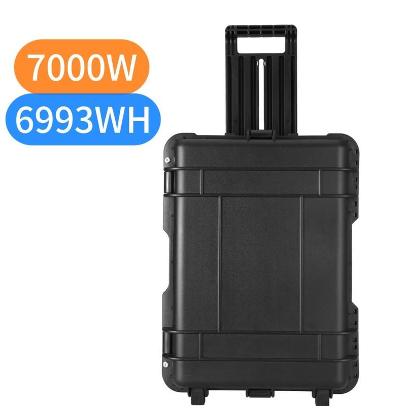 AC Puro Sine Wave Output 7000W Centrale elettrica esterna LiFePO4 Generatore solare portatile