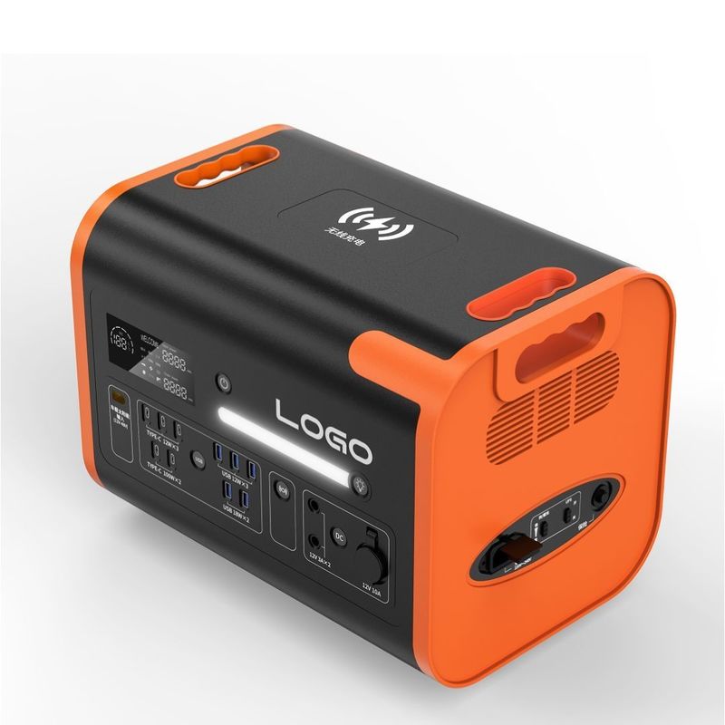 220V±5% AC Voltaggio di uscita Carica rapida 2400W Centrale elettrica portatile per auto e solare