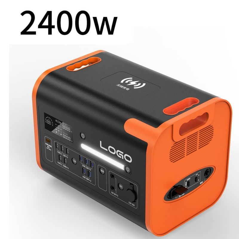 Carica rapida 2200W Costante di potenza di uscita Centrale solare per campeggio e casa
