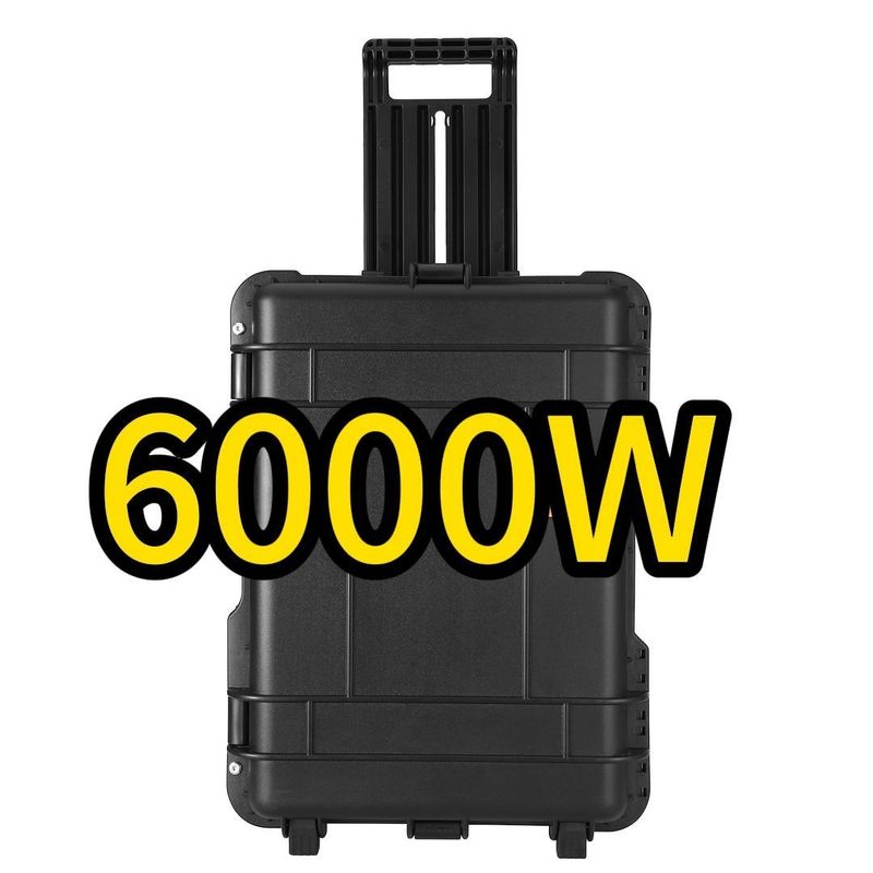 6000W Portatile 6216wh Campeggio 230V Batteria al litio ferro fosfato Stazione elettrica per l'alimentazione
