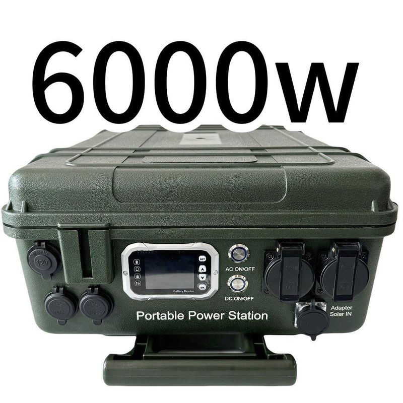 6048wh Generatore di energia solare mobile di grande capacità 6000W Centrale elettrica ad alta domanda