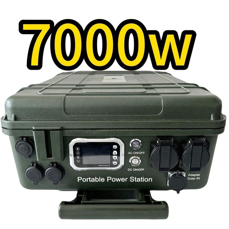 Gamma SOC 5%-95% Fornitore di alimentazione di emergenza esterno 7000W Centrale elettrica portatile domestica