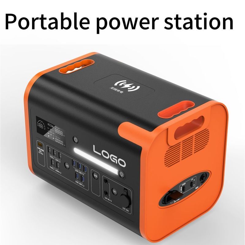90 minuti di ricarica Generatore portatile 2400W 2048wh Generatore di alimentazione